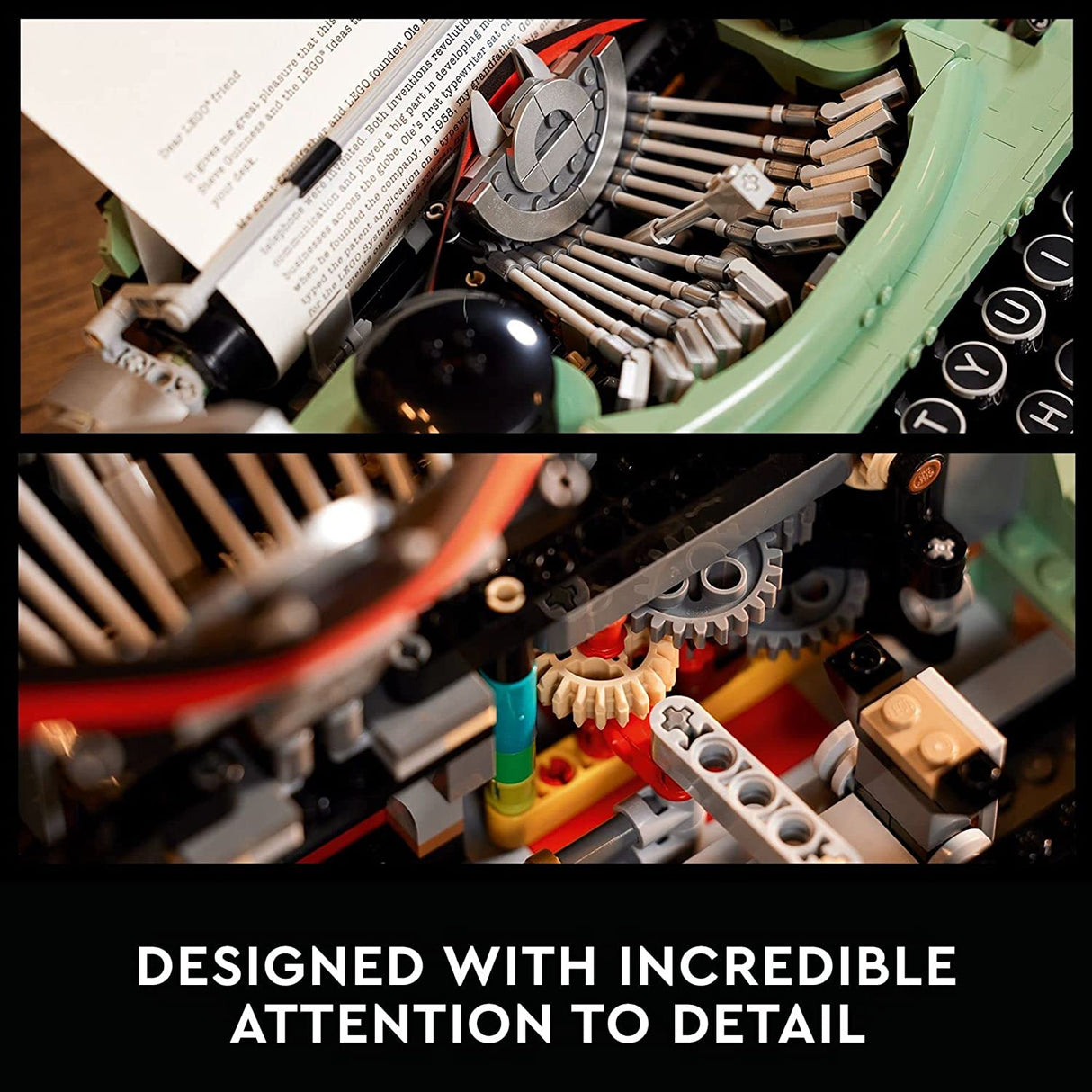 LEGO Ideas Máquina de escribir 21327 Juego de construcción para adultos (2079 piezas)