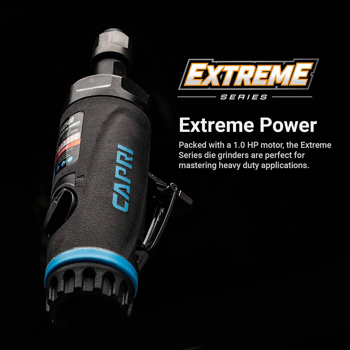 Capri Tools 1/4 pulg. 1 HP Amoladora de troquel recto de aire (CP32500) - DIGVICE MX