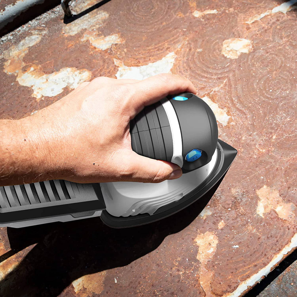 Lijadora de detalles Bielmeier, lijadora de palma con 12 papeles de lija y caja de polvo, lijadora eléctrica con cable de 6 pies 14,000 OPM para carpintería - DIGVICE MX