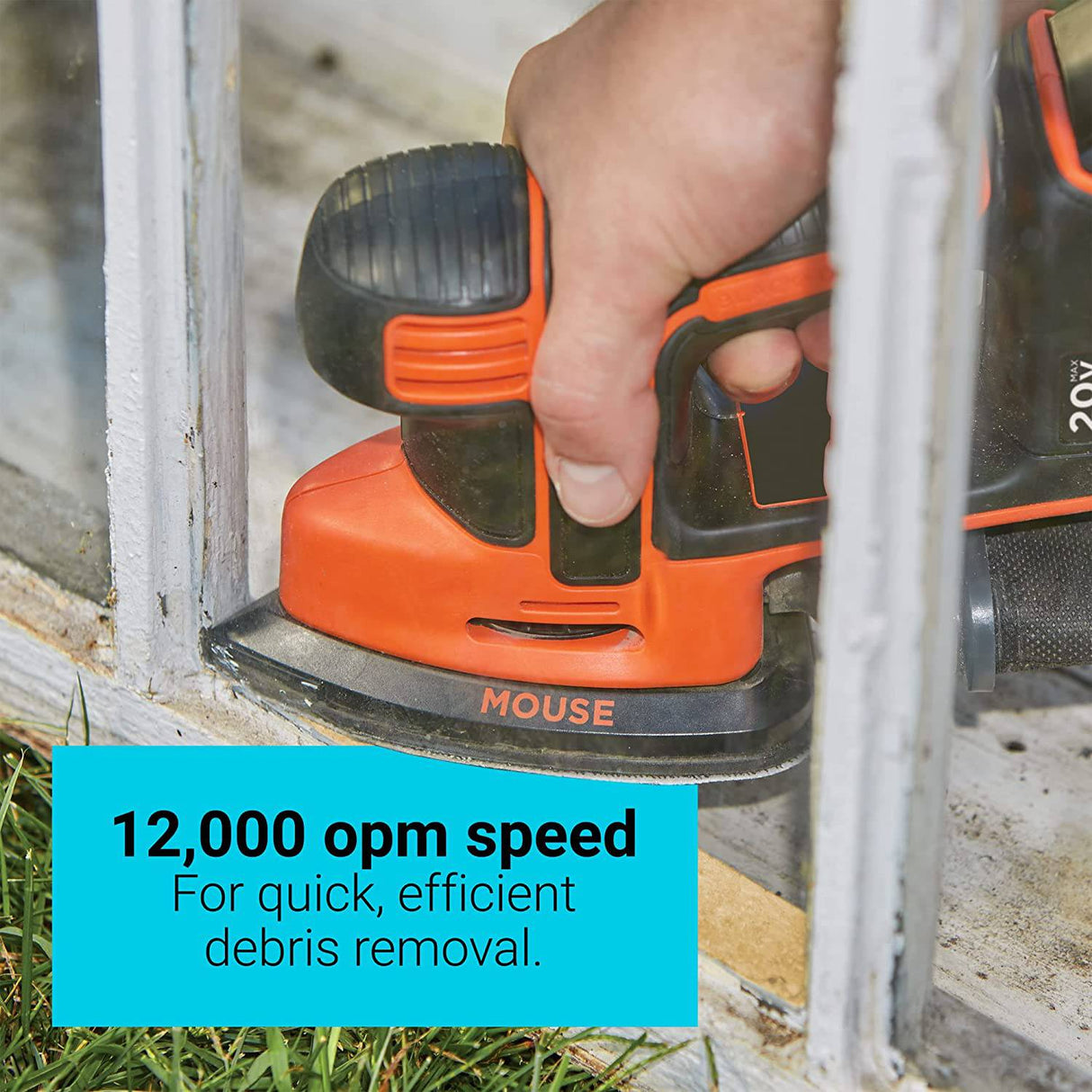 BLACK+DECKER 20V MAX* POWERCONNECT Taladro/destornillador inalámbrico + MOUSE Kit combinado de lijadora de detalles (BD2KITCDDS) - DIGVICE MX