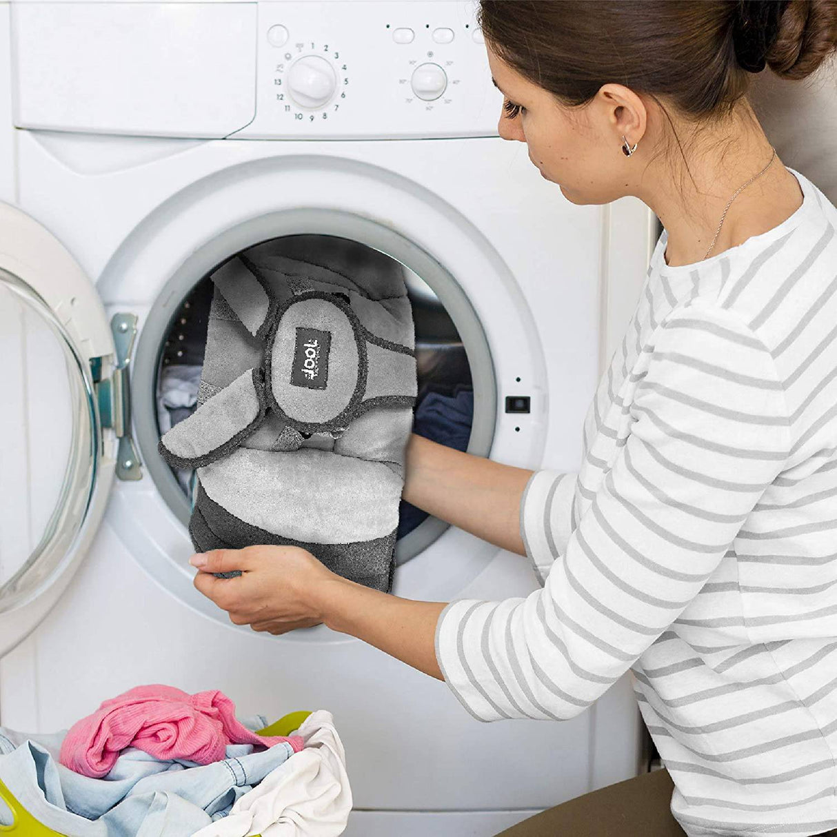 Nova Baby Swing para bebés - Columpio portátil motorizado, altavoz de música Bluetooth con 10 canciones de cuna preestablecidas, control remoto, gris - Jool Baby - DIGVICE MX