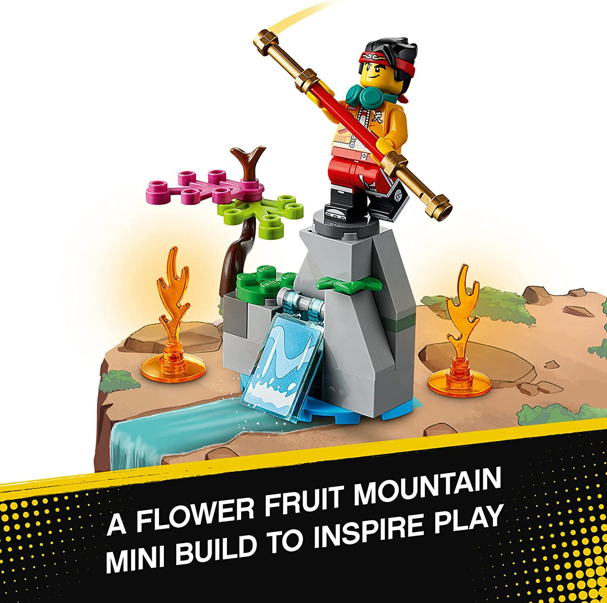 LEGO Monkie Kid Red Son's Inferno Jet 80019 Kit de construcción (299 piezas)