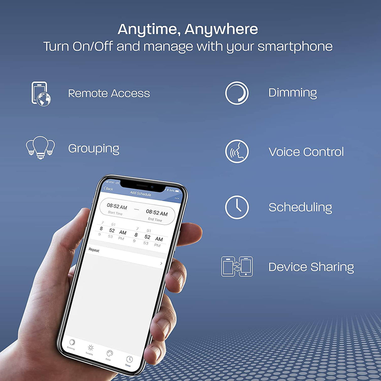 Feit - Bombillas eléctricas inteligentes con cambio de color RGB y blanco sintonizable, bombillas WiFi de 2,4 GHz, no necesita concentrador, funciona con Alexa y Google, regulable 60 W = LED 9 W, OM60/RGBW/CA/AG/3, paquete de 3 - DIGVICE MX