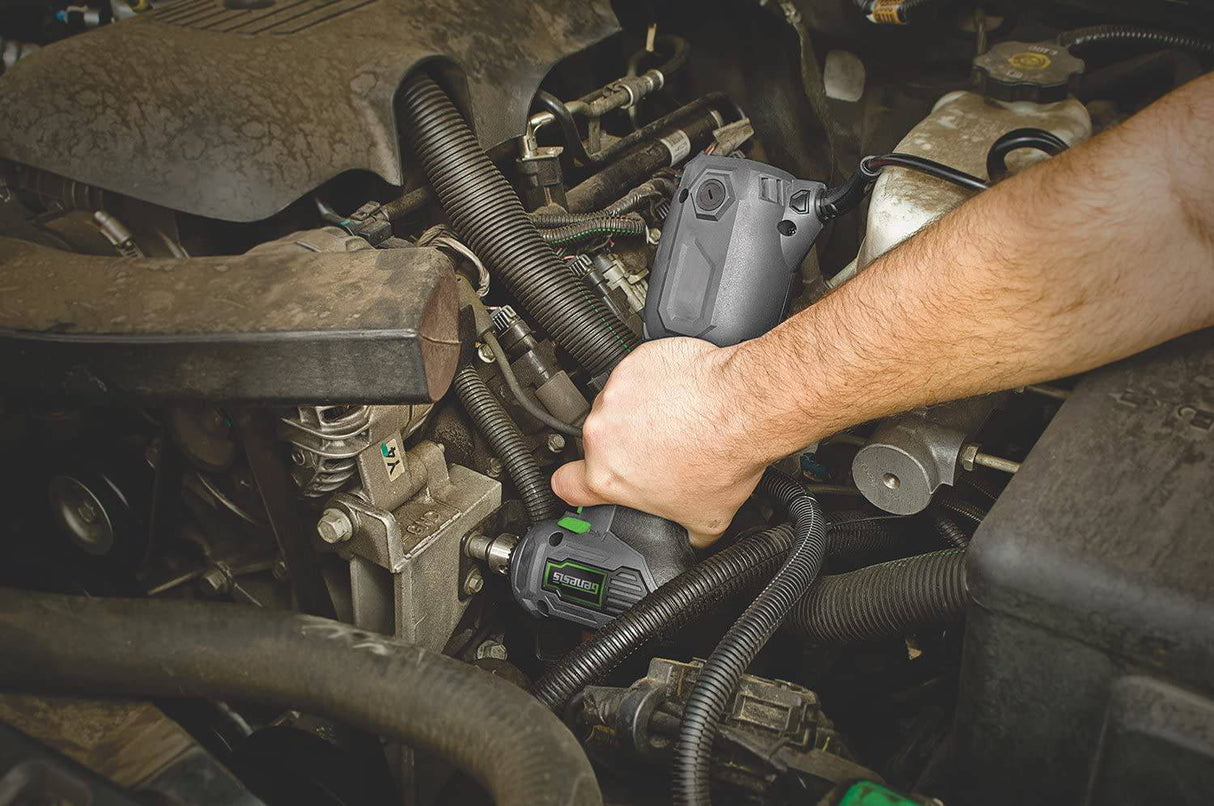 Genesis GCQD38A 3.5 Amp 3/8" Taladro de cuarto cerrado de velocidad variable con empuñadura antideslizante - DIGVICE MX