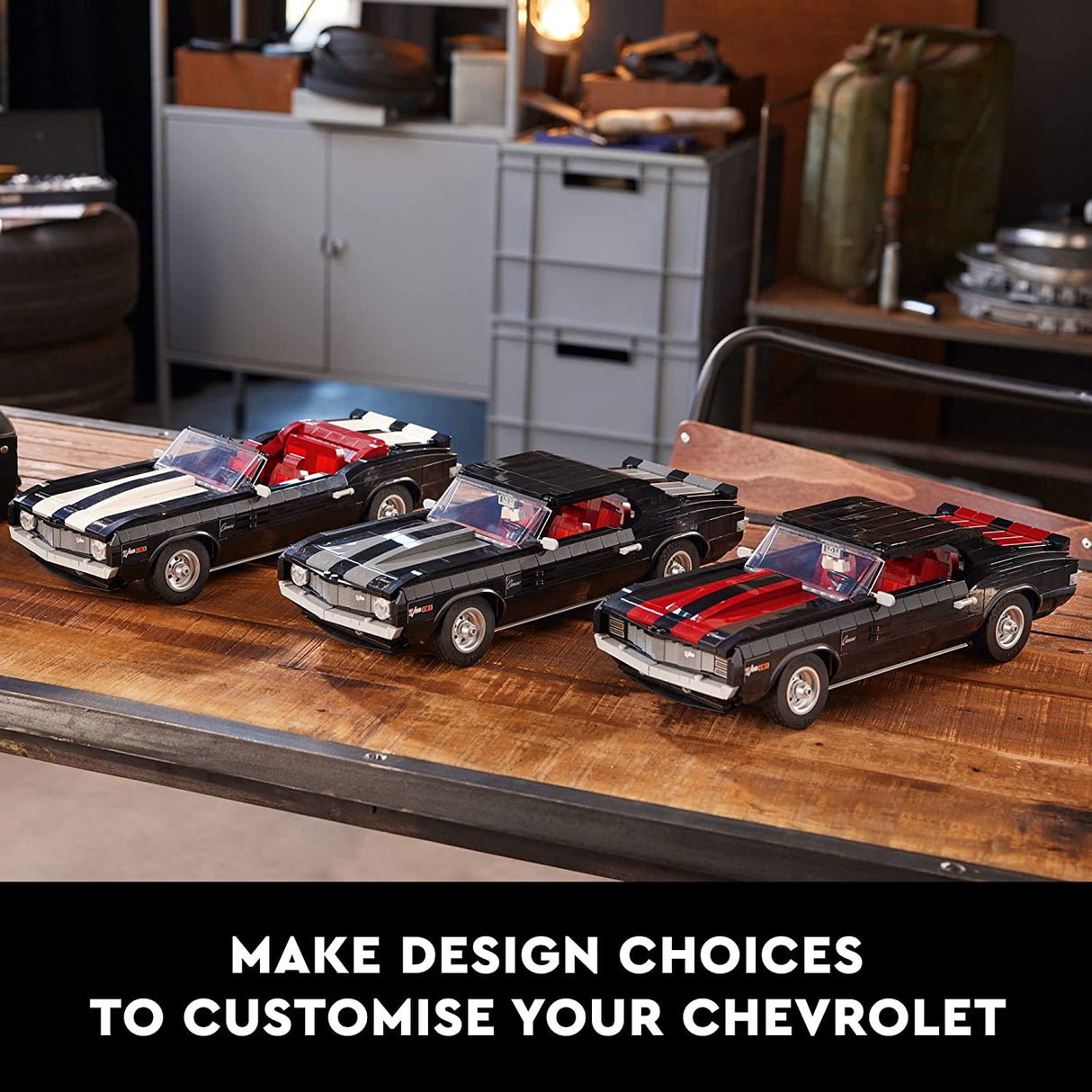 LEGO Chevrolet Camaro Z28 10304 Juego de construcción para adultos (1458 piezas)