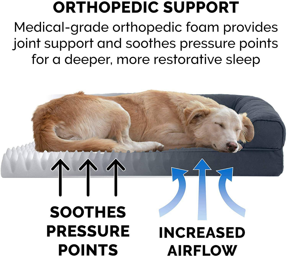 Furhaven - Camas para mascotas ortopédicas, de gel refrigerante y de espuma viscoelástica LARGE - DIGVICE MX
