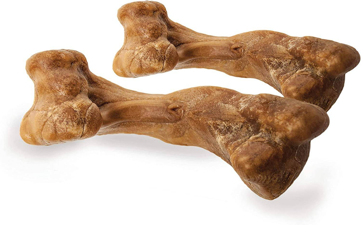 Nylabone Healthy Edibles Wild Dog Treat | Larga duración | todo natural | golosinas de hueso de perro | Fabricado en los Estados Unidos | con sabor a bisonte | con sabor a venado | MEDIANO - DIGVICE MX