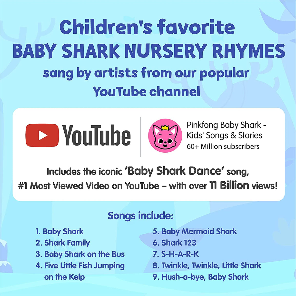 Baby Shark Sing-Alongs Libro de sonido de 10 botones - PFNSB006