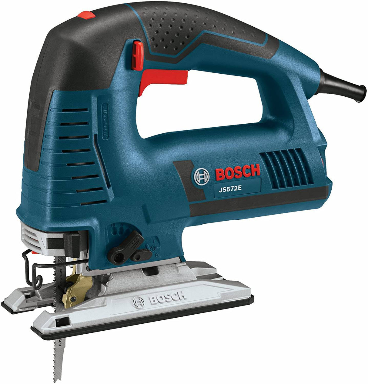 BOSCH Power Tools Jigsaw Kit - JS572EK - 7.2 Amp con cable de velocidad variable con mango superior Jig Saw Kit con cuchillas surtidas y estuche de transporte - DIGVICE MX
