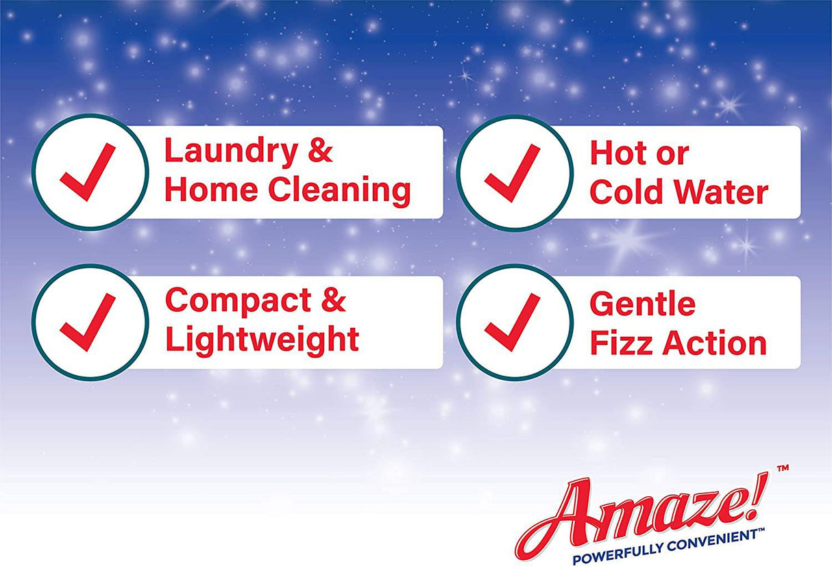 AMAZE! Pastillas de lejía ultraconcentradas para lavandería y limpieza del hogar (32 tabletas originales) - DIGVICE MX