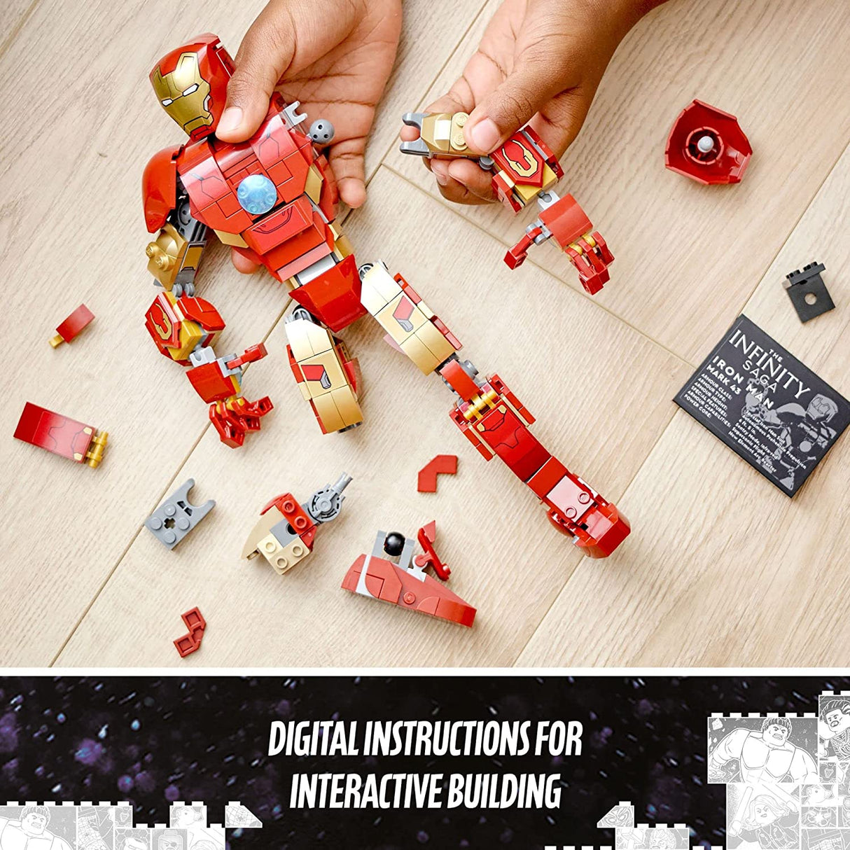 LEGO Marvel Super Heroes Iron Man Figura 76206 (381 piezas)