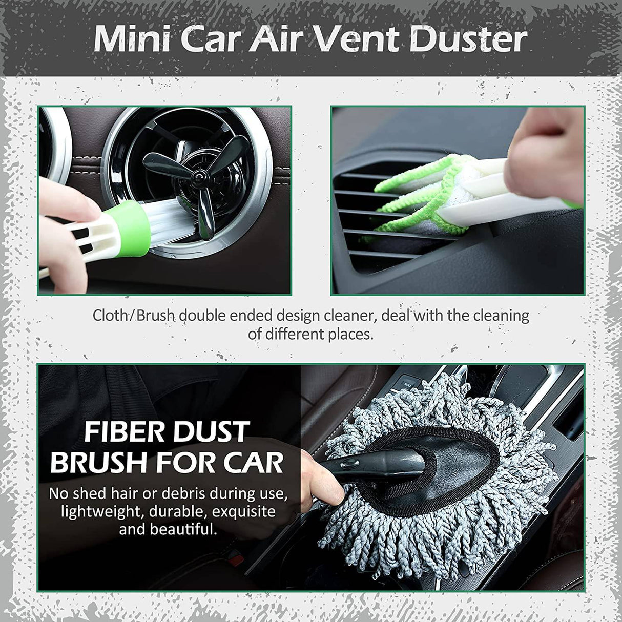 AURELIO TECH Kit Limpieza Coche 12 Piezas | Kit de lavado de autos con cubeta, cepillo con mango largo de 43'', manopla de lavado de autos, toallas de microfibra, cubeta plegable para detalles exteriores e interiores