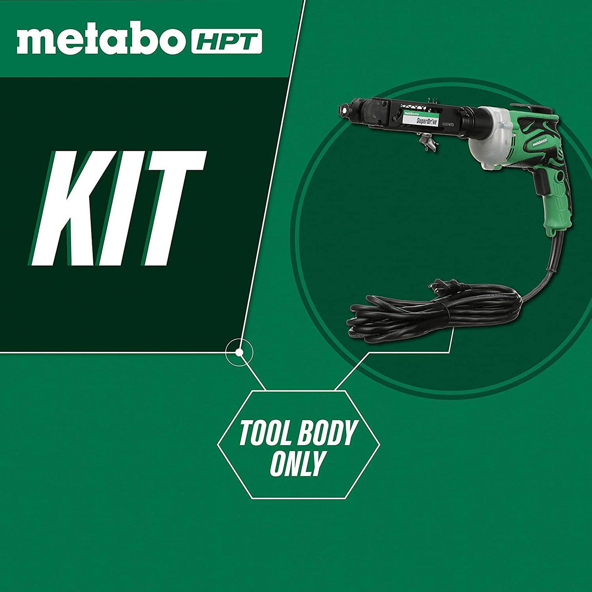 Metabo HPT SuperDrive - Destornillador (cable de alimentación de 24,6 pies) | Motor de 6,6 amperios | W6V4SD2 - DIGVICE MX