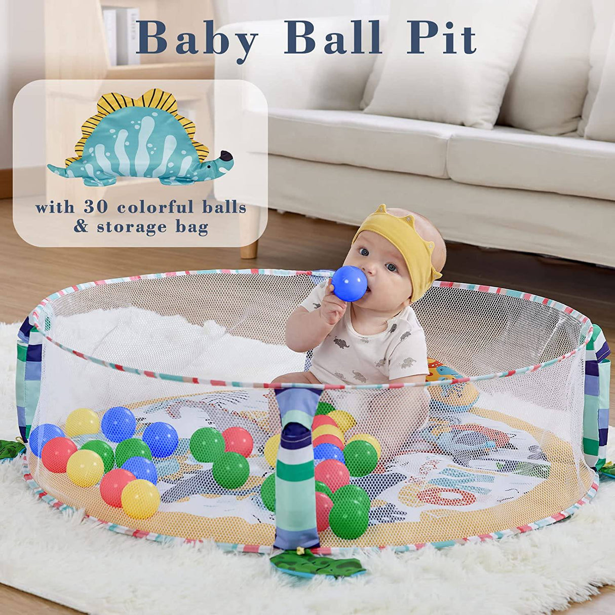 LOL-FUN Baby Play Mat Gimnasio de actividad infantil, Baby Floor Mat Activity Gym Playmat, Juguetes infantiles para 0 3 6 12 meses Tapete plegable - DIGVICE MX