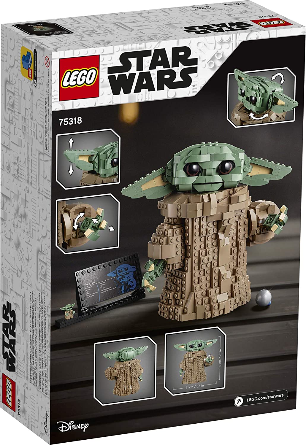 LEGO Star Wars The Child 75318 Juego de juguetes de construcción para niños, niños y niñas a partir de 10 años (1075 piezas)
