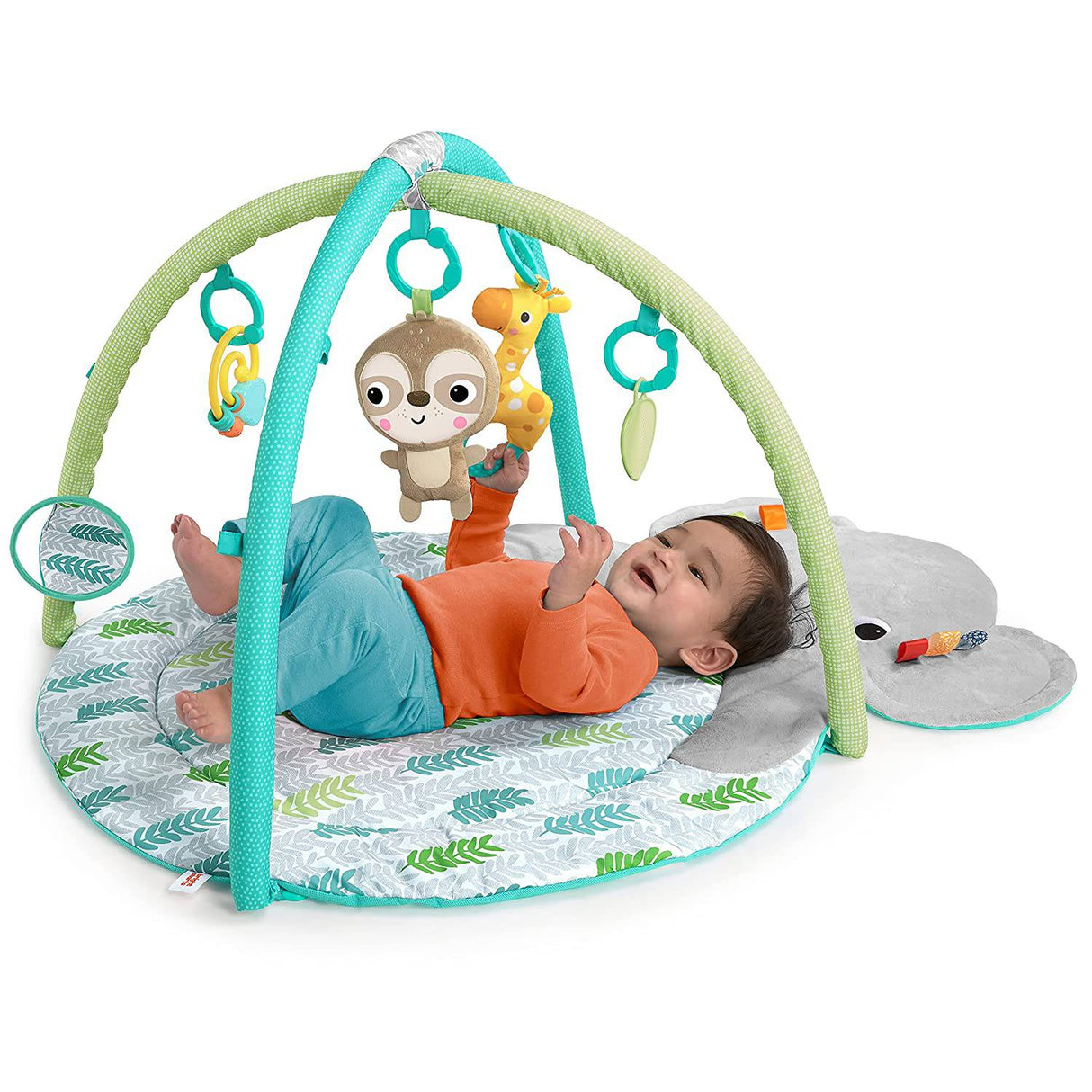 Bright Starts Hug 'N Cuddle Activity Gym & Playmat con juguetes para llevar - DIGVICE MX