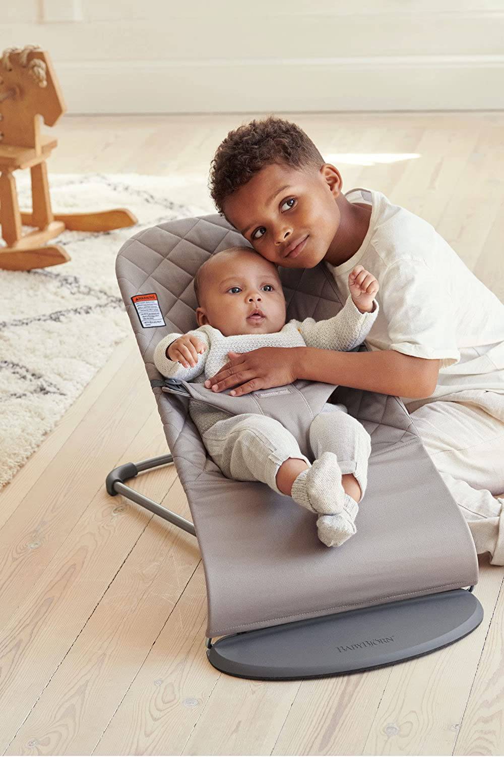 BabyBjörn Hamaca Bliss, Gris Arena, Algodón - DIGVICE MX