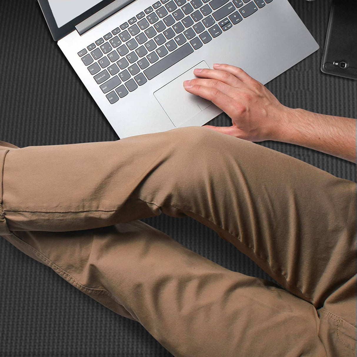 We Sell Mats - Tapetes ejercicio multiusos de 3/8 pulgadas de grosor con espuma EVA, azulejos entrelazados, antifatiga para el hogar o el gimnasio, 24 pulgadas x 24. 6 PZA