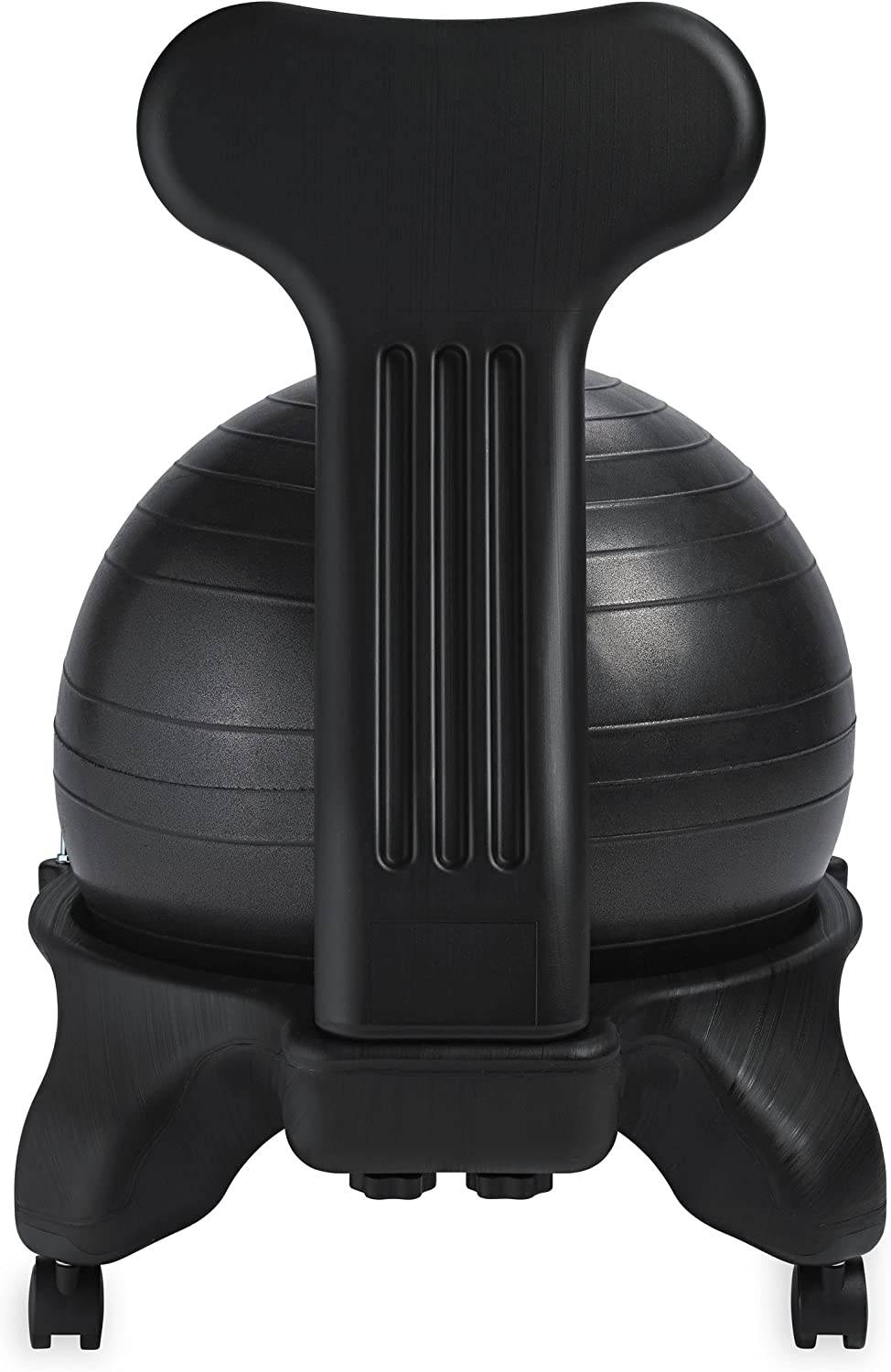 Gaiam Classic Balance Ball Chair - Silla ergonómica premium para el hogar y la oficina con bomba de aire, guía de ejercicios