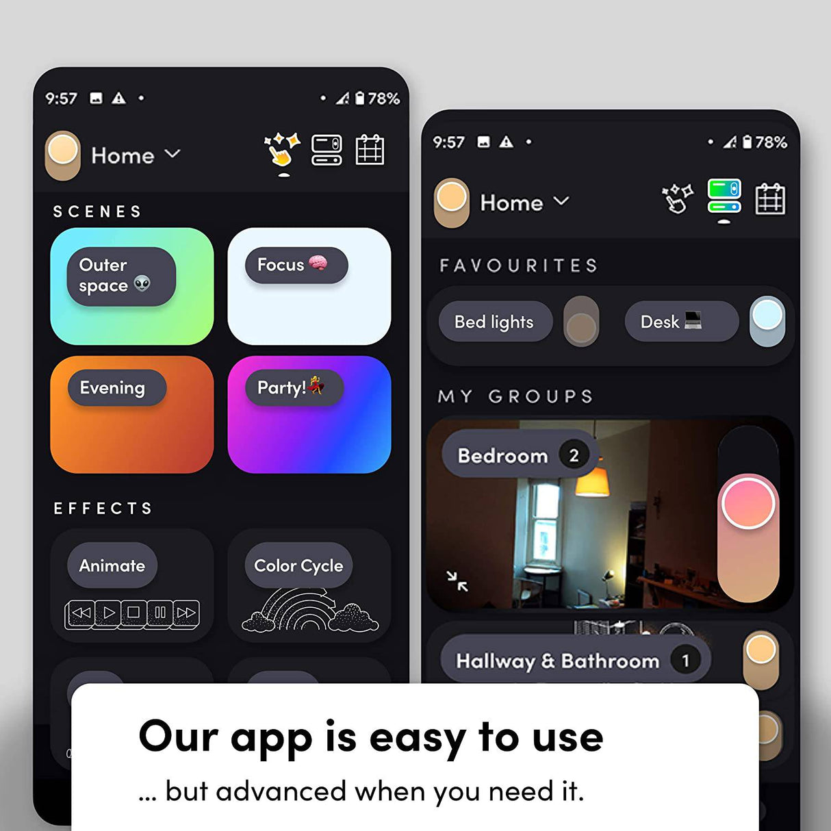 LIFX Color, A19 1100 lúmenes, bombilla LED inteligente Wi-Fi, miles de millones de colores y blancos, no requiere puente, funciona con Alexa, Hey Google, HomeKit y Siri multicolor (paquete de 2) - DIGVICE MX