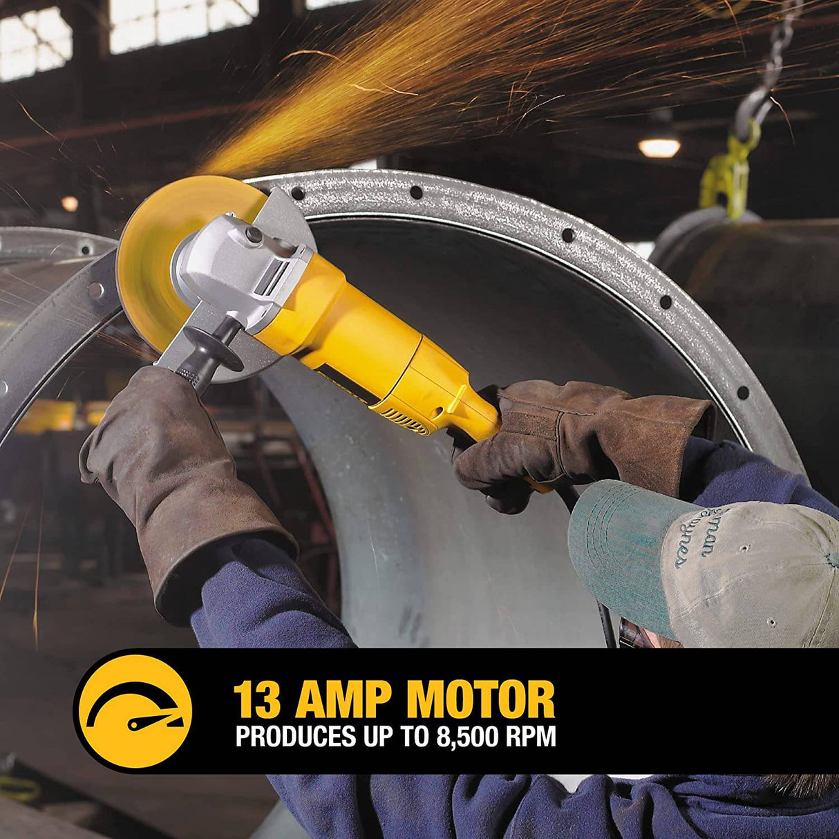 DEWALT Kit de herramientas para amoladora angular con bolsa y ruedas de corte, 7 pulgadas, 13 amperios (DW840K) - DIGVICE MX