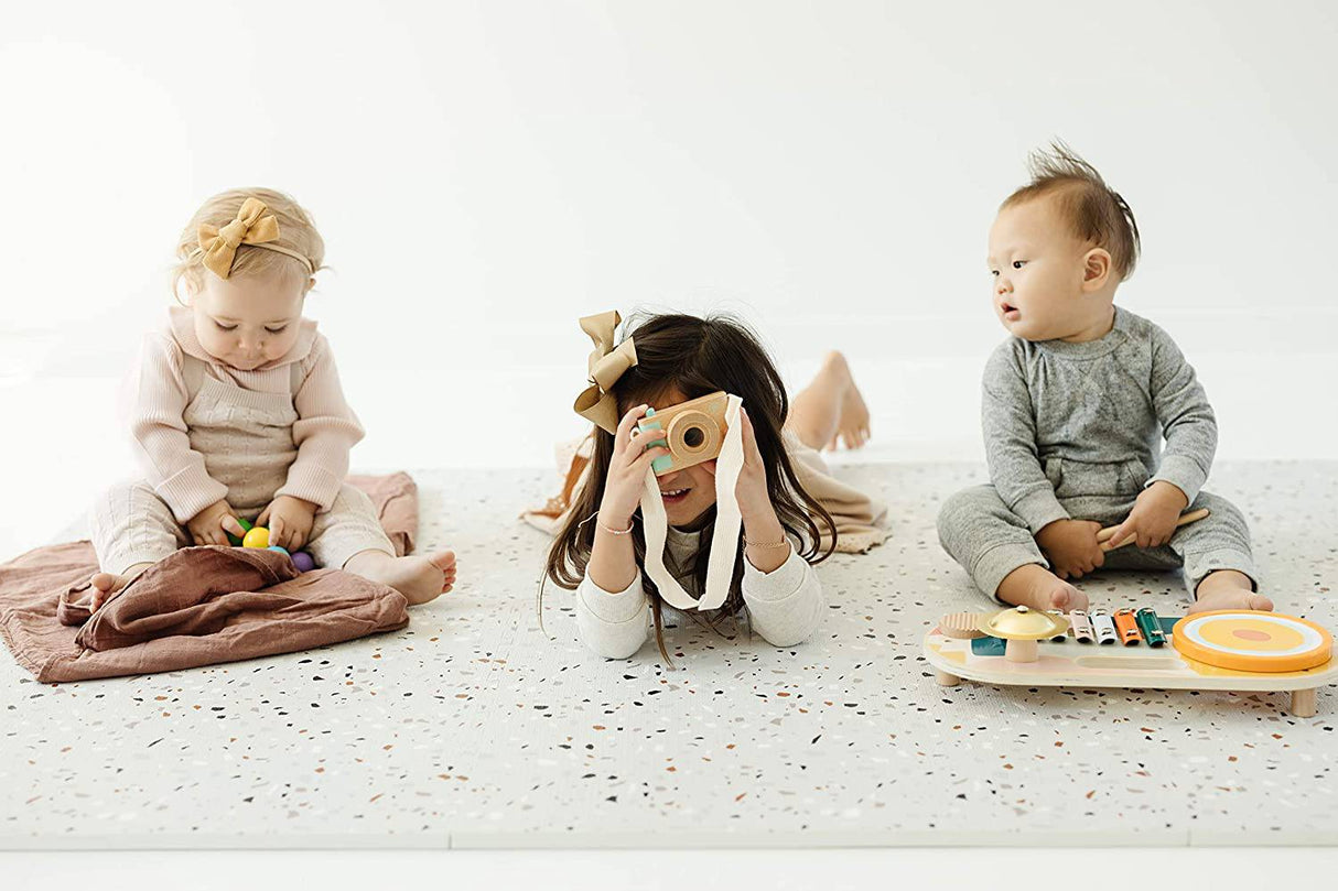 Yay Mats Alfombra de juegos para bebé extra grande y elegante. Espuma suave, gruesa y no tóxica cubre baldosas expandibles de 6 pies x 4 pies con bordes Tapete de juegos para bebés y niños Tapete para el tiempo boca abajo - DIGVICE MX
