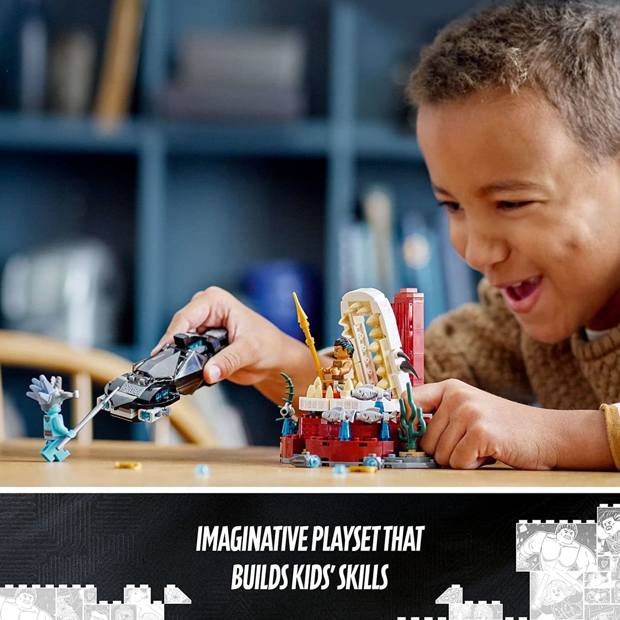 LEGO Marvel Black Panther Wakanda Forever King Namor's Throne Room 76213 (355 piezas)