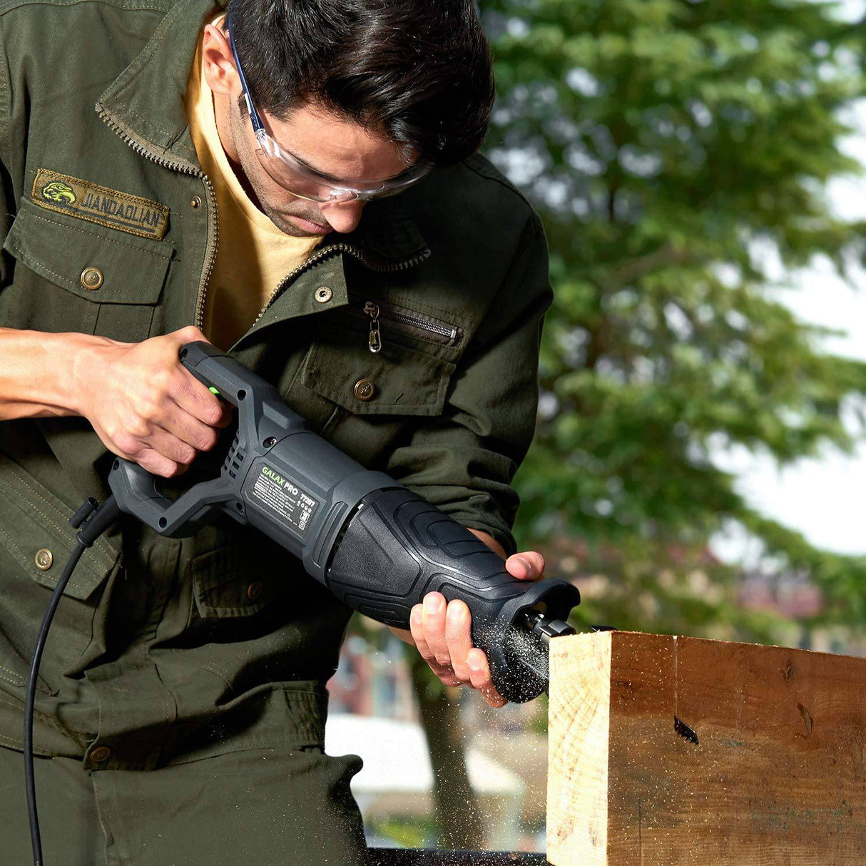 Sierra recíproca GALAX PRO, sierra recíproca con cable de velocidad variable de 7,5 amperios con longitud de carrera de 1-1/8"(28 mm), 2800 SPM y 6" máx. profundidad de corte en corte de madera y metal - DIGVICE MX