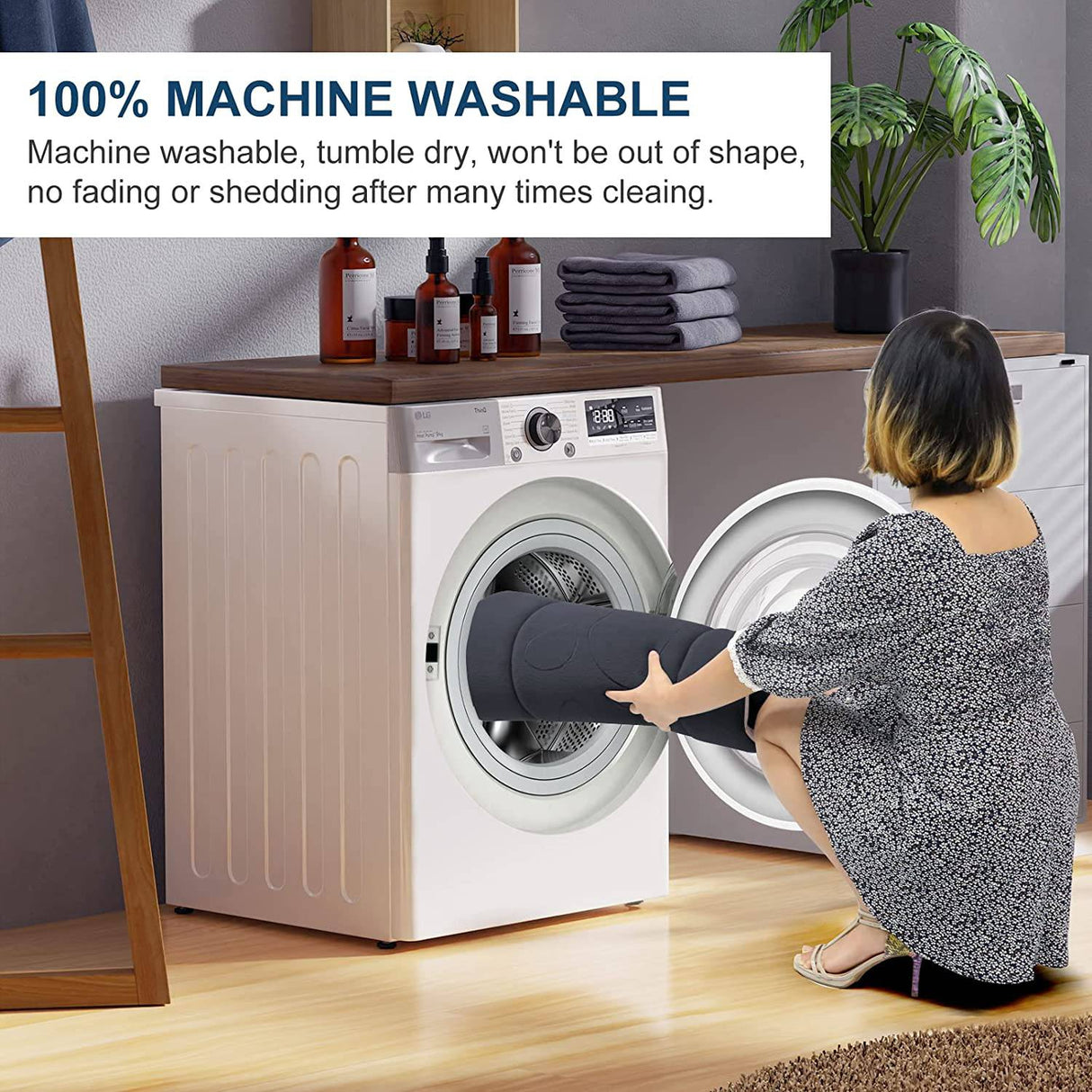 Hero Dog - (L) - Cama grande para perro, alfombrilla para cama de perro, lindas camas para mascotas para perros medianos, grandes y extragrandes, colchón lavable para dormir para perros con parte inferior antideslizante - DIGVICE MX