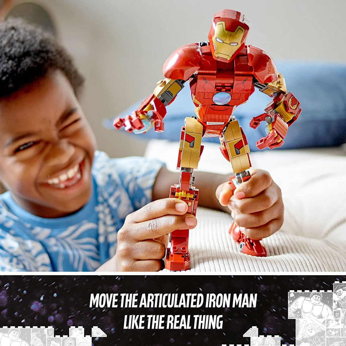 LEGO Marvel Super Heroes Iron Man Figura 76206 (381 piezas)