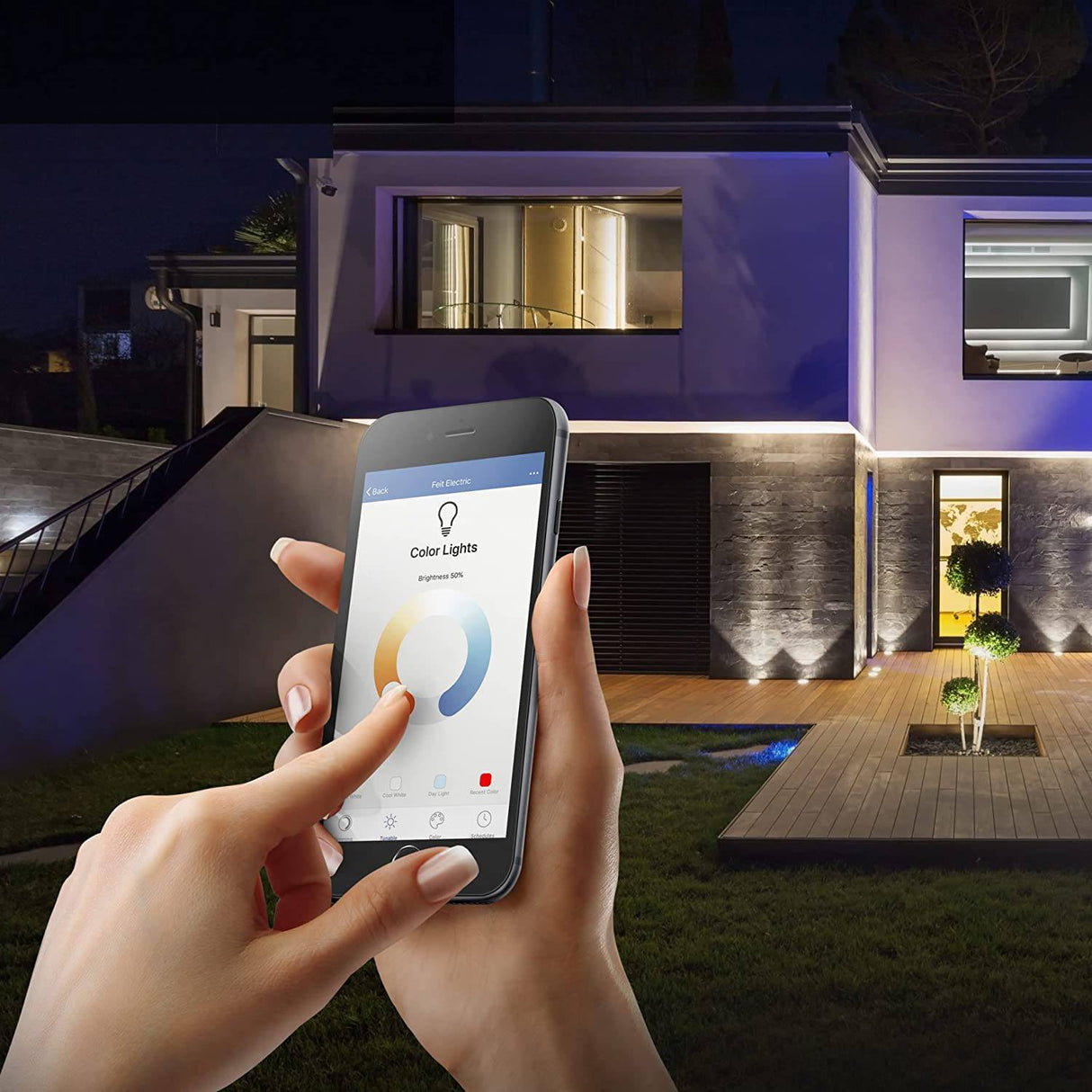 Feit - Bombillas eléctricas inteligentes con cambio de color RGB y blanco sintonizable, bombillas WiFi de 2,4 GHz, no necesita concentrador, funciona con Alexa y Google, regulable 60 W = LED 9 W, OM60/RGBW/CA/AG/3, paquete de 3 - DIGVICE MX