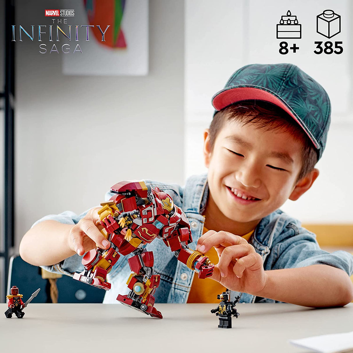 LEGO Marvel The Hulkbuster: The Battle of Wakanda 76247 Juego de juguetes de construcción para niños, niños y niñas a partir de 8 años (385 piezas)