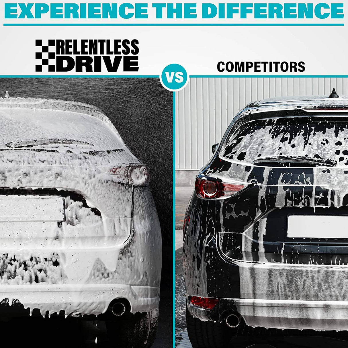 Relentless Drive - Cañón de espuma premium para manguera de jardín (se conecta a cualquier manguera de jardín)