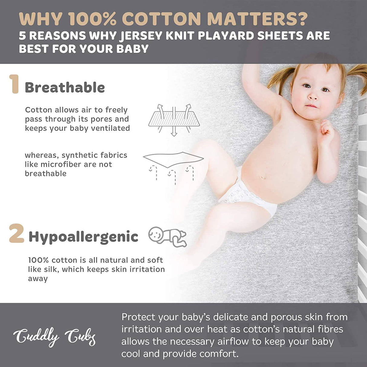 Cuddly Cubs - Paquete de sábanas ajustables y juego compatibles con Graco Pack n Play y otros colchones Playard de 27 x 39 pulgadas, gris jaspeado, paquete de 2 - DIGVICE MX