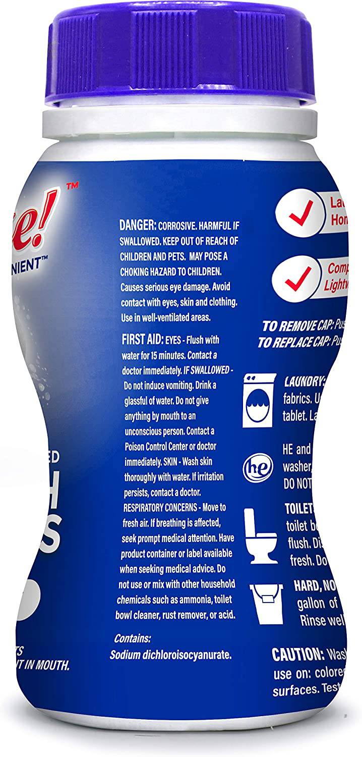 AMAZE! Pastillas de lejía ultraconcentradas para lavandería y limpieza del hogar. (Caja de 6 Botellas, Aroma Original) - DIGVICE MX