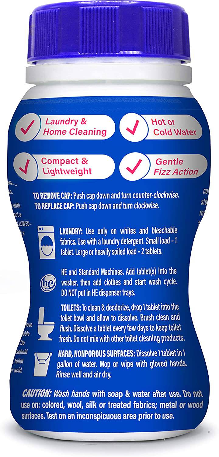 AMAZE! Pastillas de lejía ultraconcentradas para lavandería y limpieza del hogar. (Caja de 6 Botellas, Aroma Original) - DIGVICE MX