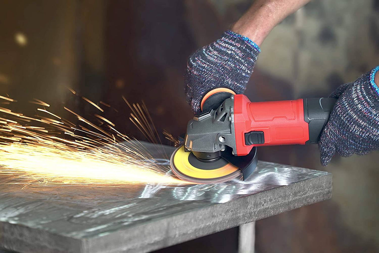 XOMO- Herramienta de amoladora angular eléctrica 4-1/2 pulgadas, 8.5A 12000RPM con rueda de molienda de 115 mm 3 piezas - DIGVICE MX