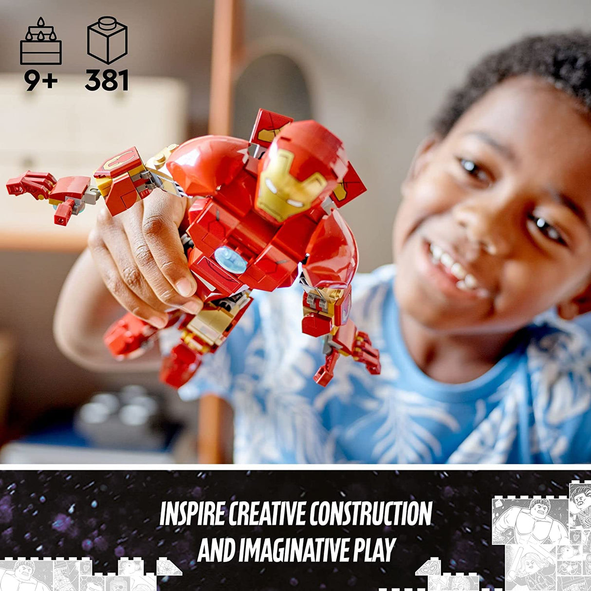 LEGO Marvel Super Heroes Iron Man Figura 76206 (381 piezas)