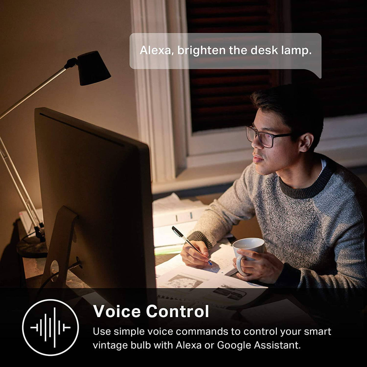 Kasa Smart Wi-Fi LED Bombilla, Filamento A19 E26 Bombilla inteligente, Blanco suave 2700K, Regulable, No requiere concentrador, Compatible con Alexa y Asistente de Google, Estilo antiguo vintage (KL50) - DIGVICE MX