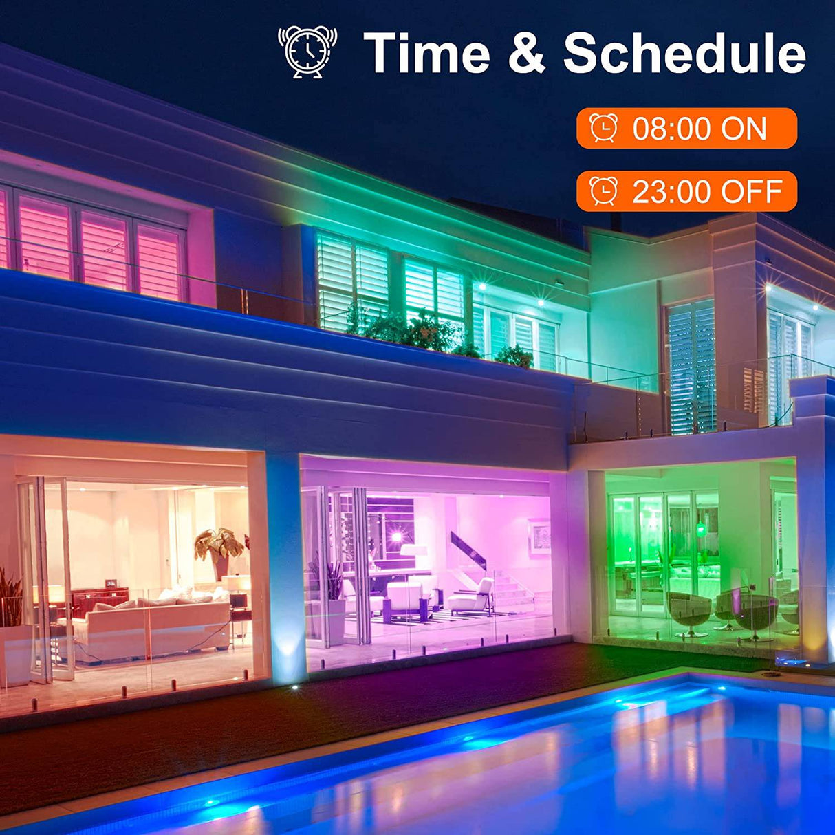 KUNIWA - Paquete de 2 bombillas LED con Bluetooth que cambian de color, 10 W, control de aplicación, Kuniwa regulable A19 E26 RGB, 800 lm, equivalente a 80 W, temporizador, no requiere concentrador - DIGVICE MX