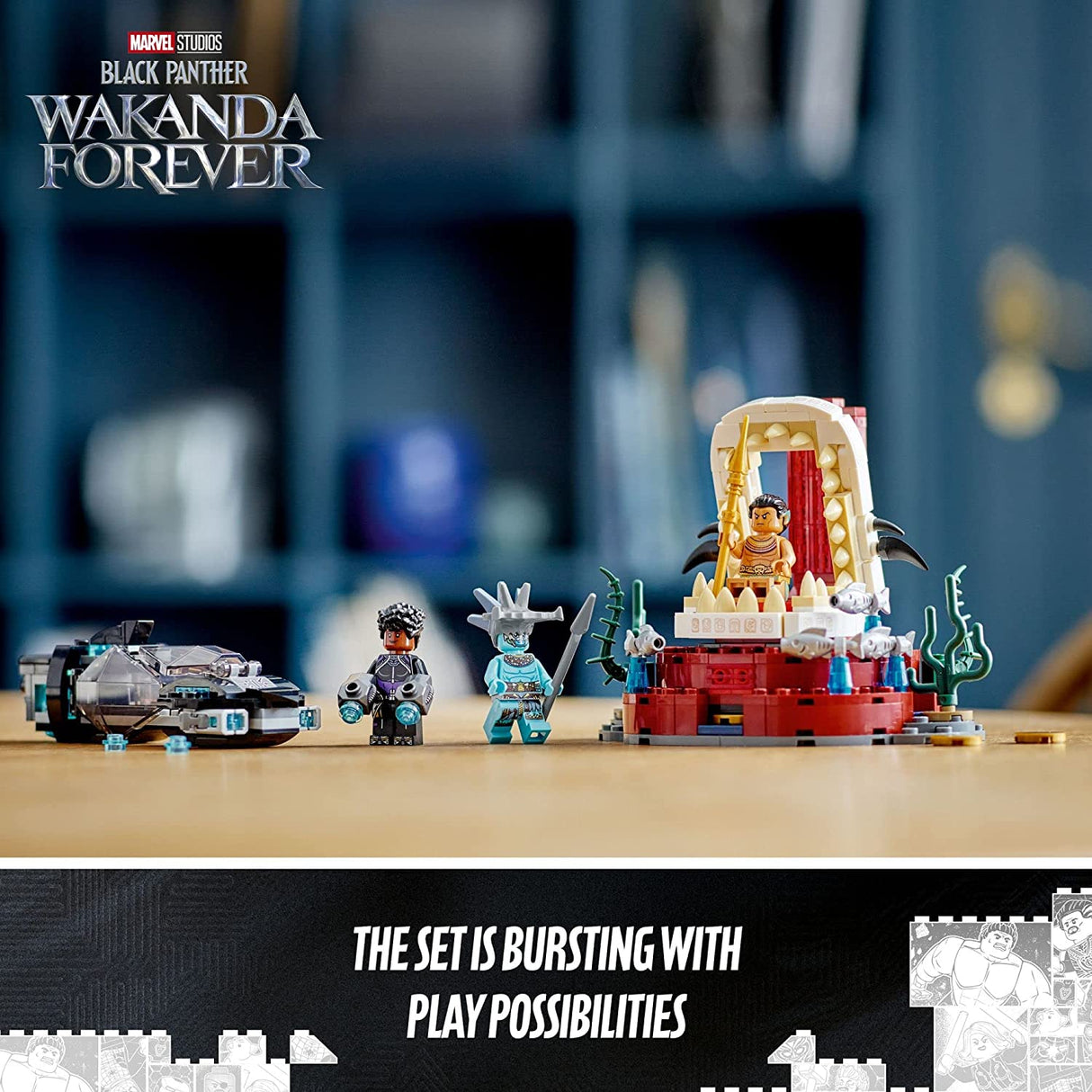 LEGO Marvel Black Panther Wakanda Forever King Namor's Throne Room 76213 (355 piezas)