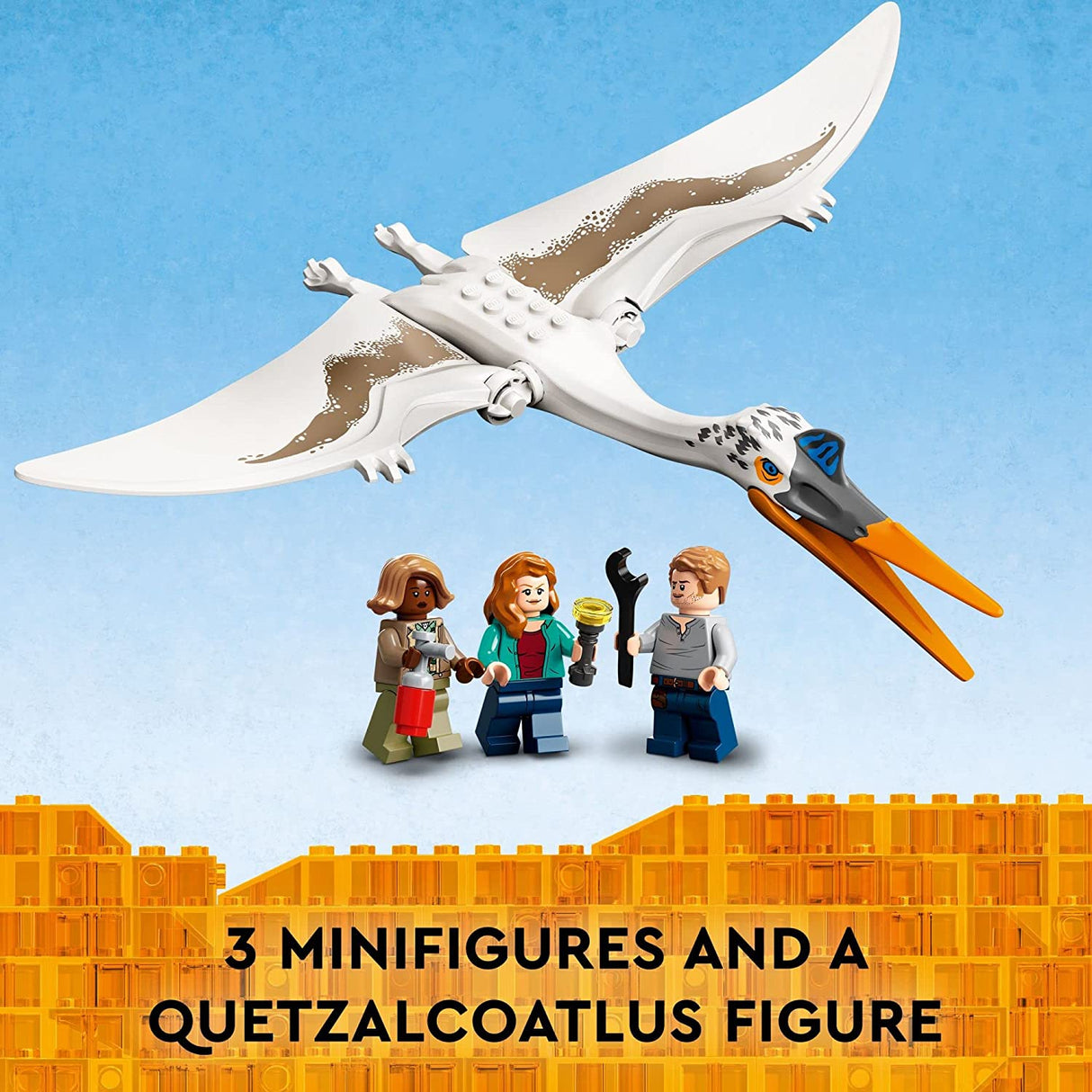 LEGO Jurassic World Dominion Quetzalcoatlus Plane Ambush 76947 Juego de construcción de dinosaurios para niños a partir de 7 años (293 piezas)