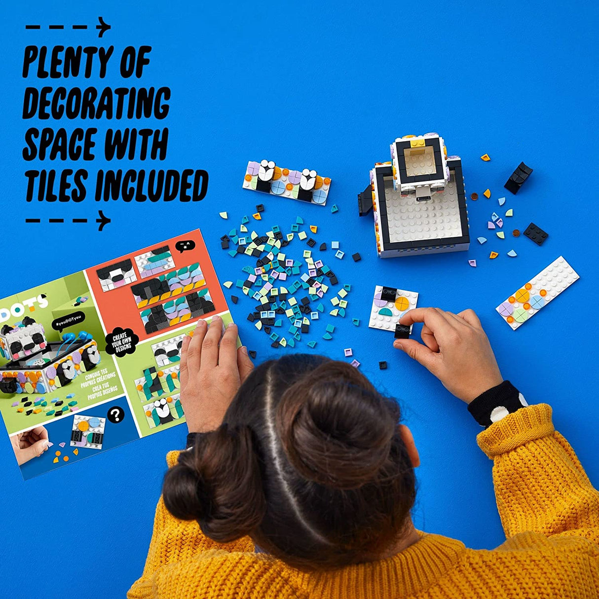 LEGO DOTS Cute Panda Tray 41959 DIY Craft Toy (517 piezas)