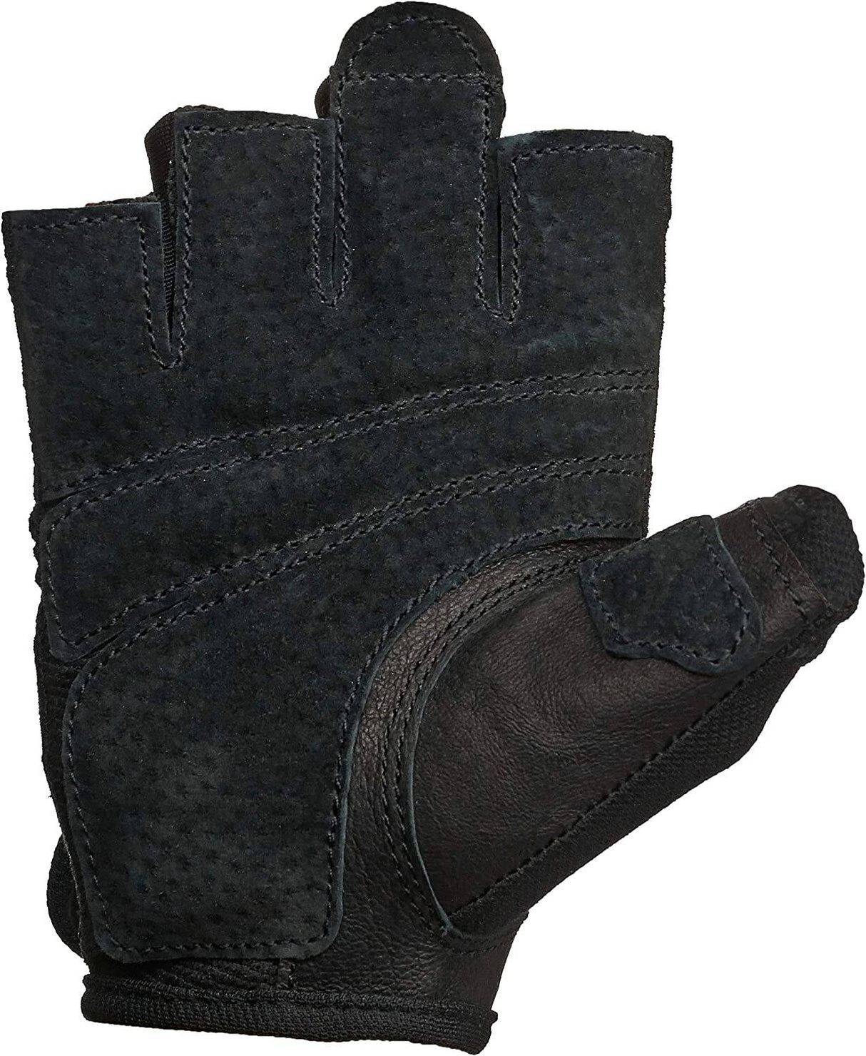 Harbinger Power - Guantes de levantamiento de pesas para mujer con malla elástica y palma de piel (1 par)