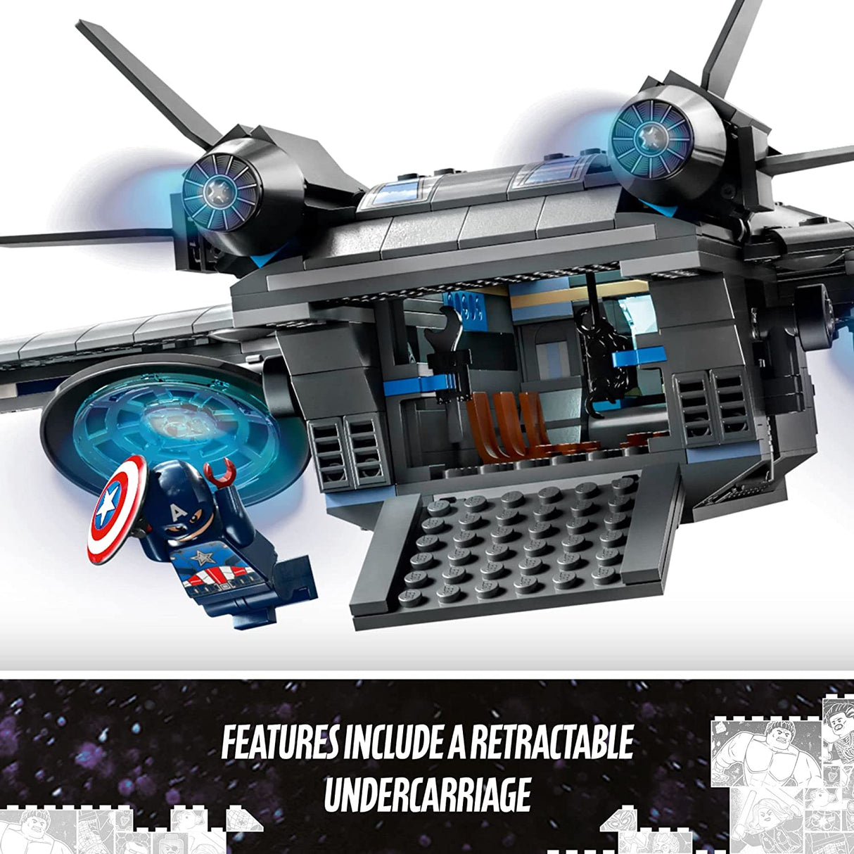 LEGO Marvel The Avengers Quinjet 76248 (795 piezas)