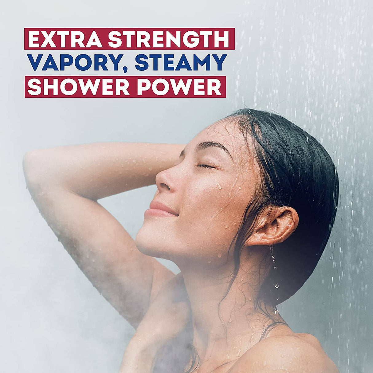 Vicks VapoShower Plus, tabletas de bomba de ducha, aromaterapia de vapor de vapor no medicado fuerte calmante con eucalipto y mentol, contiene aceites esenciales, 12 tabletas