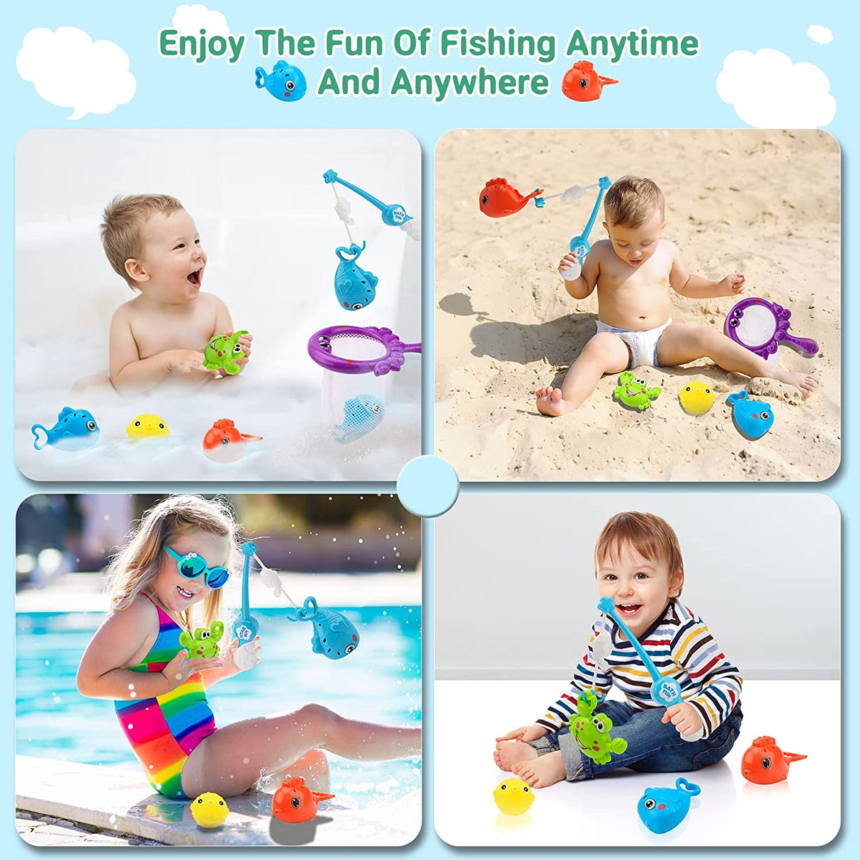 Scumtico Juguetes de agua de chorro flotante para la hora del baño - B09FXZJ4X4