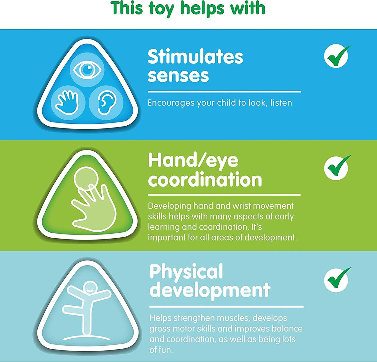 Early Learning Centre Blossom Farm Playmat & Arch, desarrollo físico, coordinación mano-ojo, estimula los sentidos, juguetes para bebés de más de 0 meses, de Just Play - DIGVICE MX