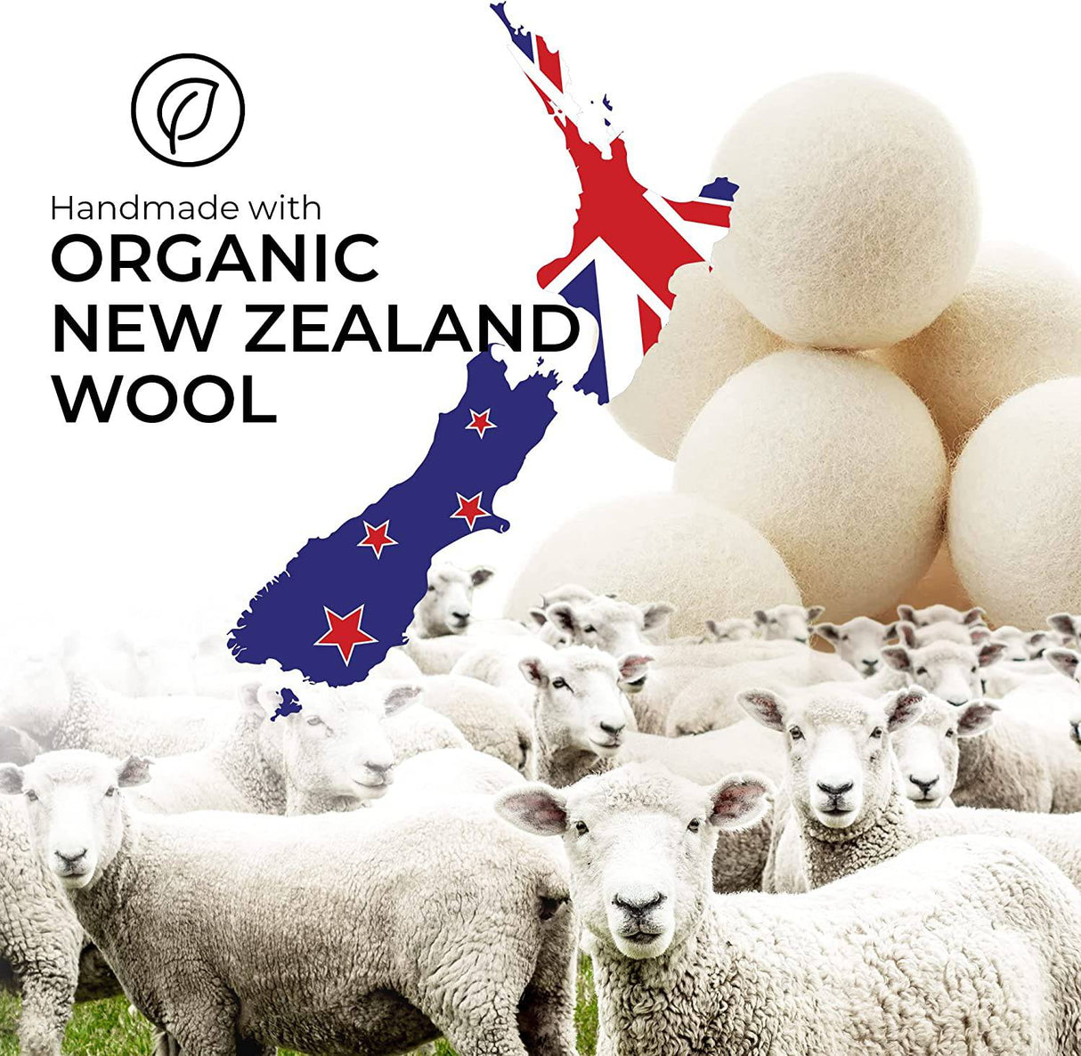 SimplrSpaces Bolas de secadora de lana orgánica para lavandería - Suavizante de tela natural para pieles sensibles, reemplazo para hojas de secadora, XL, panda rojo, paquete de 6 - DIGVICE MX