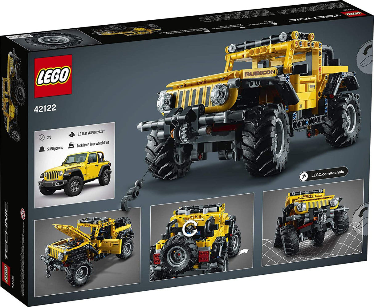 LEGO Technic Jeep Wrangler 42122 Juego de juguetes de construcción para niños, niños y niñas a partir de 9 años (665 piezas)